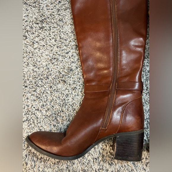Essex Lane Cognac Brown Real Leather Heeled Boot - Size 6 - Great condition - Picture 5 of 7